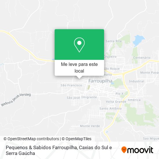 Pequenos & Sabidos Farroupilha mapa