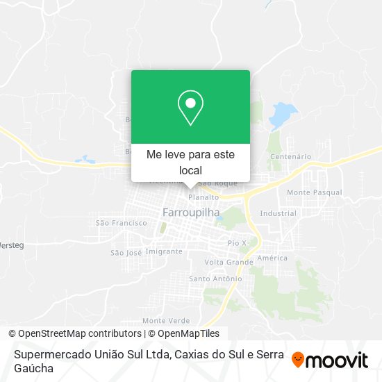 Supermercado União Sul Ltda mapa