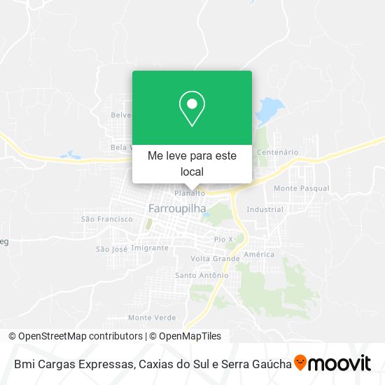 Bmi Cargas Expressas mapa