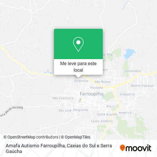 Amafa Autismo Farroupilha mapa