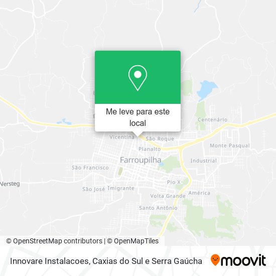 Innovare Instalacoes mapa