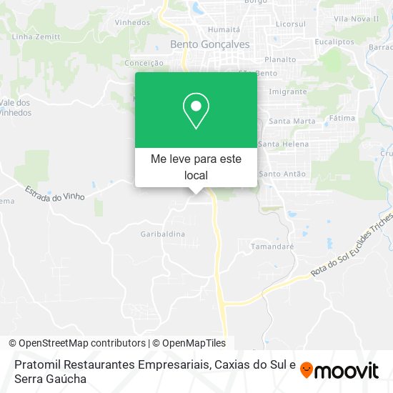 Pratomil Restaurantes Empresariais mapa