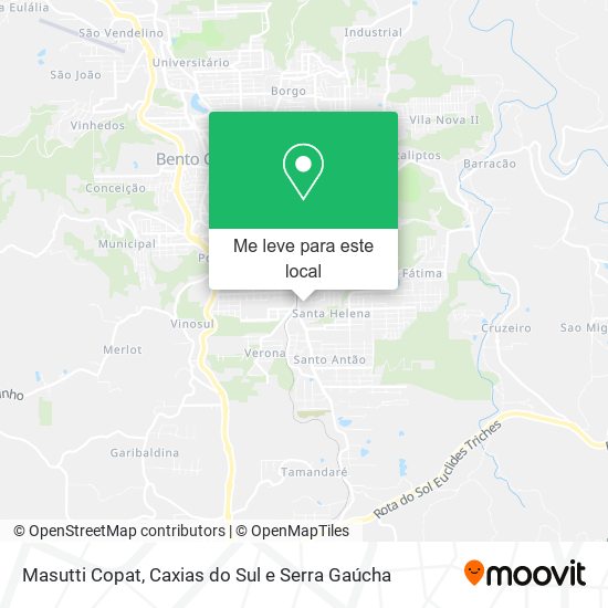 Masutti Copat mapa