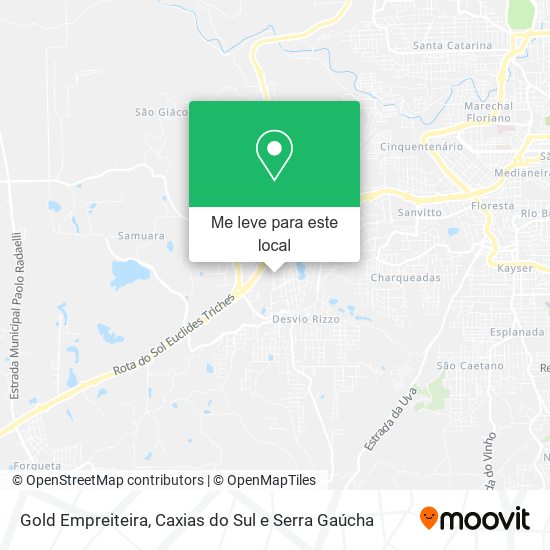 Gold Empreiteira mapa