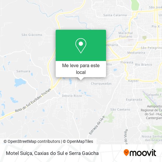 Motel Suíça mapa