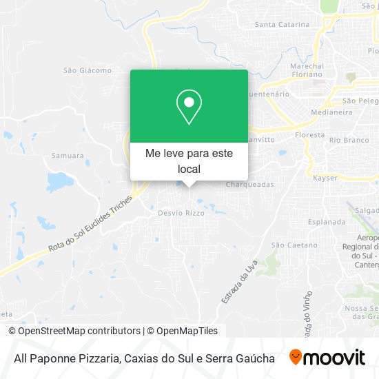All Paponne Pizzaria mapa