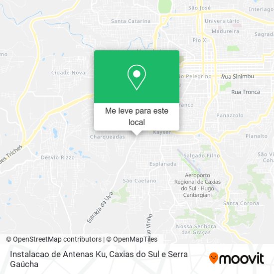 Instalacao de Antenas Ku mapa