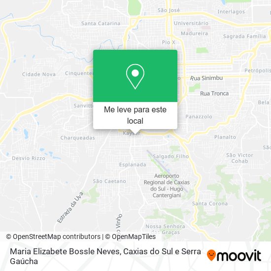 Maria Elizabete Bossle Neves mapa