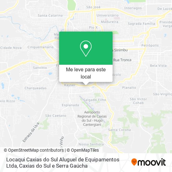Locaqui Caxias do Sul Aluguel de Equipamentos Ltda mapa