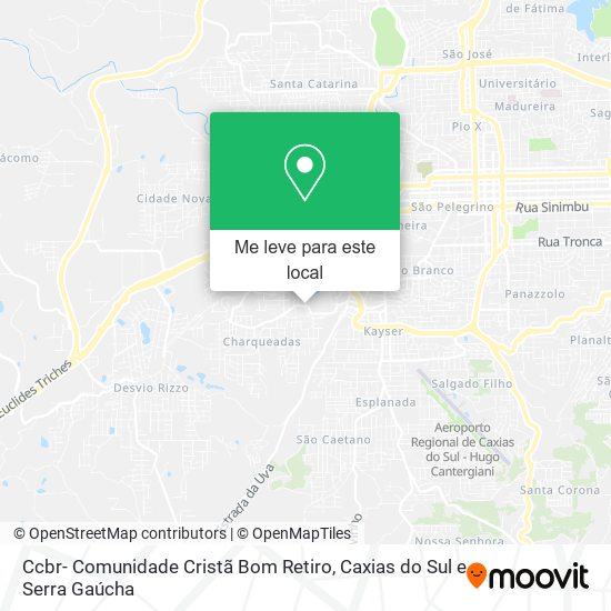 Ccbr- Comunidade Cristã Bom Retiro mapa