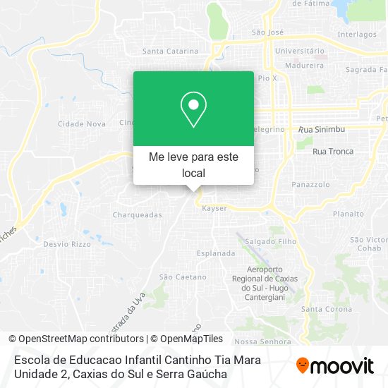 Escola de Educacao Infantil Cantinho Tia Mara Unidade 2 mapa