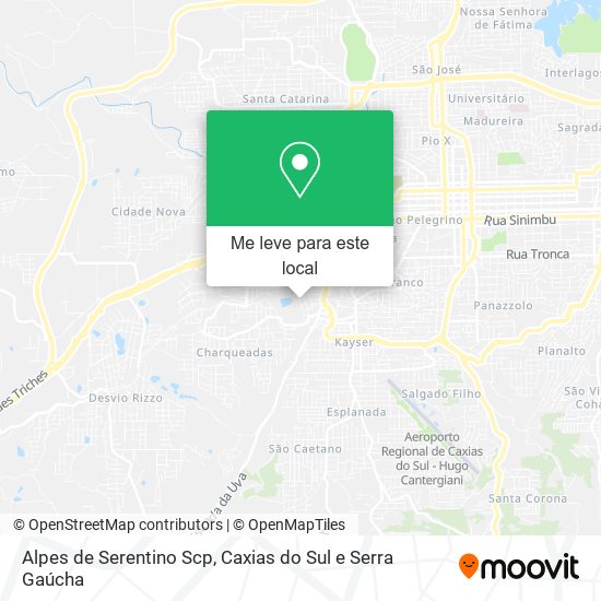 Alpes de Serentino Scp mapa