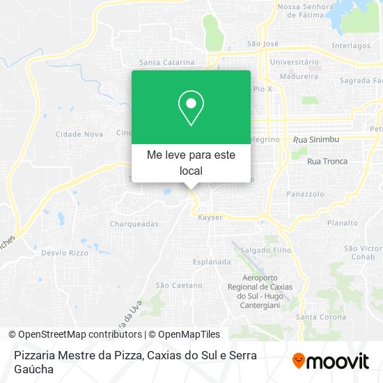 Pizzaria Mestre da Pizza mapa