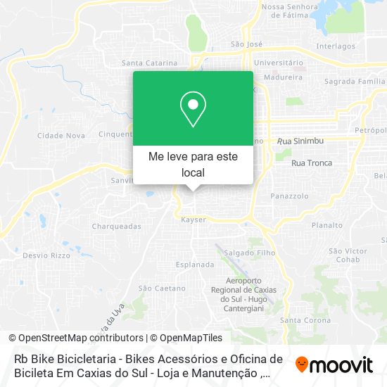 Rb Bike Bicicletaria - Bikes Acessórios e Oficina de Bicileta Em Caxias do Sul - Loja e Manutenção mapa