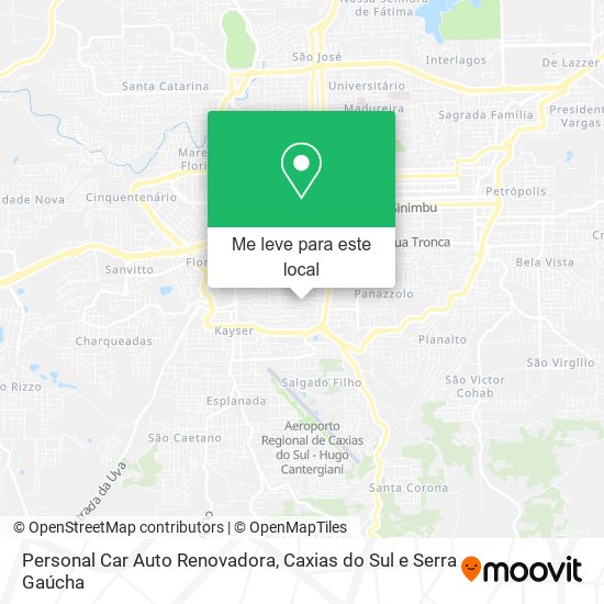 Personal Car Auto Renovadora mapa