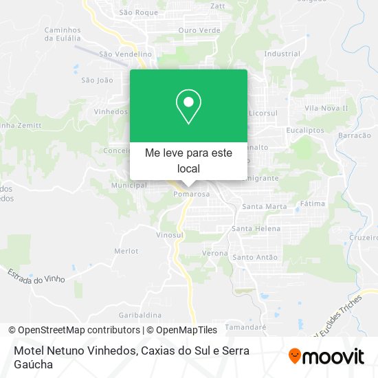 Motel Netuno Vinhedos mapa