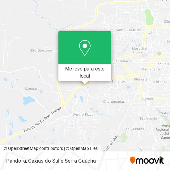 Pandora mapa