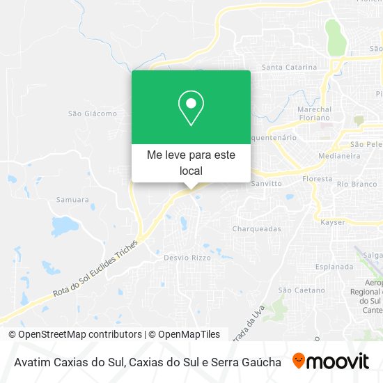 Avatim Caxias do Sul mapa