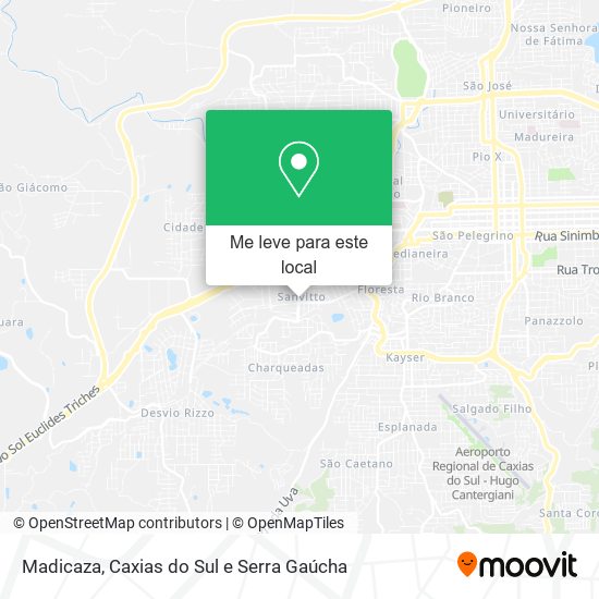 Madicaza mapa