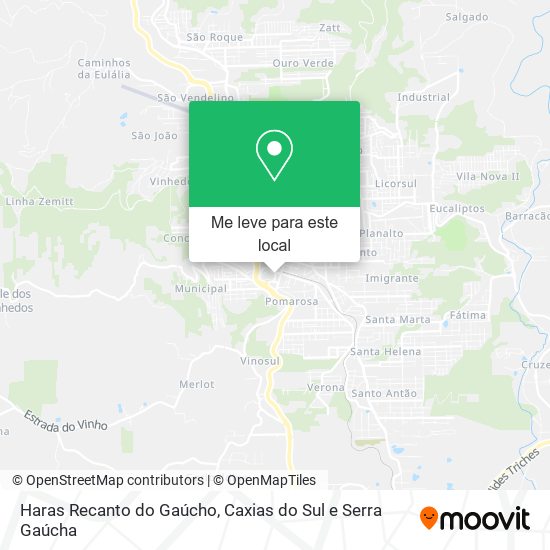 Haras Recanto do Gaúcho mapa