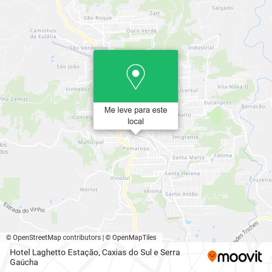 Hotel Laghetto Estação mapa