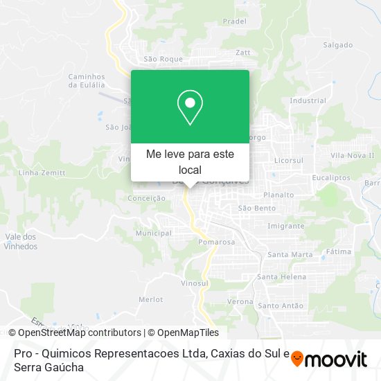 Pro - Quimicos Representacoes Ltda mapa