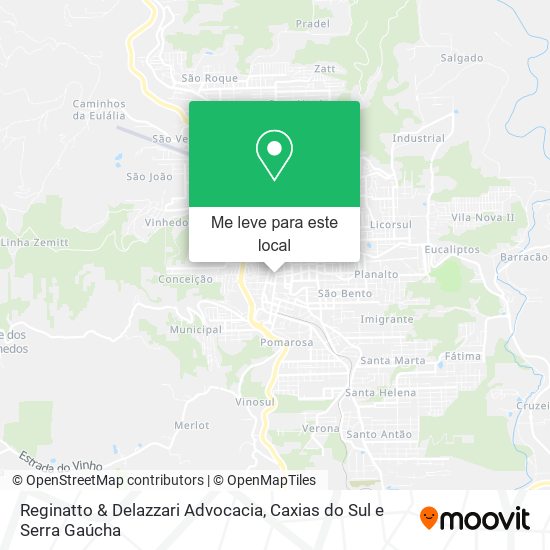Reginatto & Delazzari Advocacia mapa