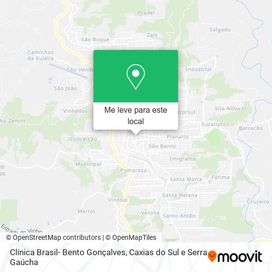 Clínica Brasil- Bento Gonçalves mapa