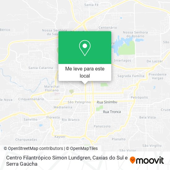 Centro Filantrópico Simon Lundgren mapa