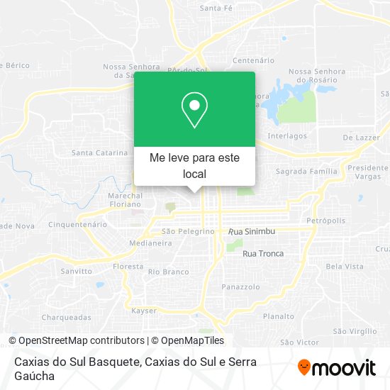 Caxias do Sul Basquete mapa