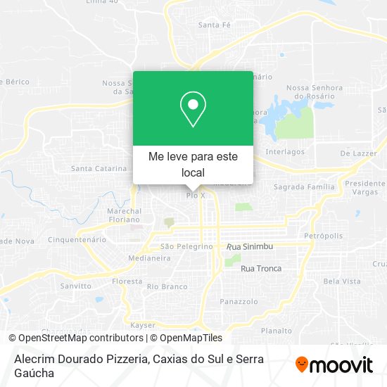 Alecrim Dourado Pizzeria mapa