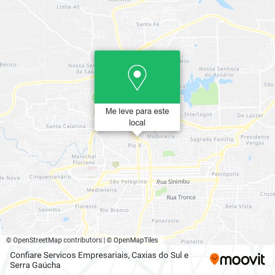 Confiare Servicos Empresariais mapa