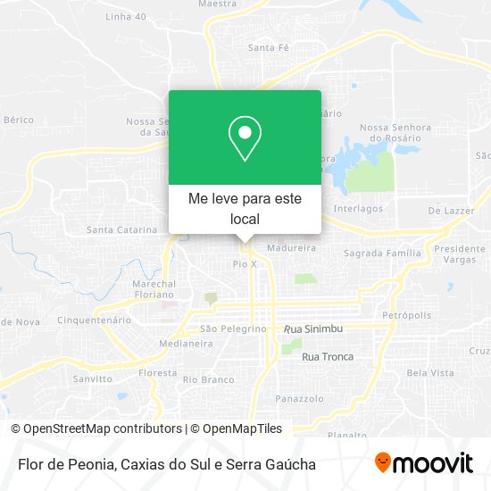 Flor de Peonia mapa