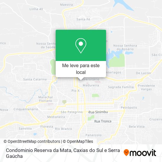 Condominio Reserva da Mata mapa