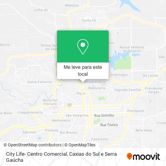 City Life- Centro Comercial mapa
