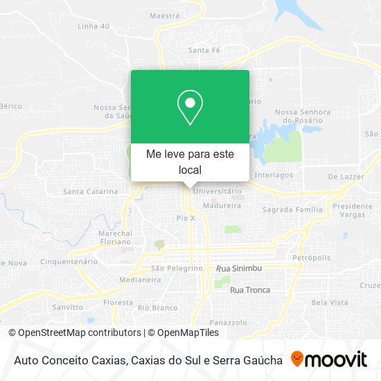 Auto Conceito Caxias mapa