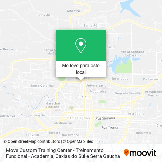 Move Custom Training Center - Treinamento Funcional - Academia mapa