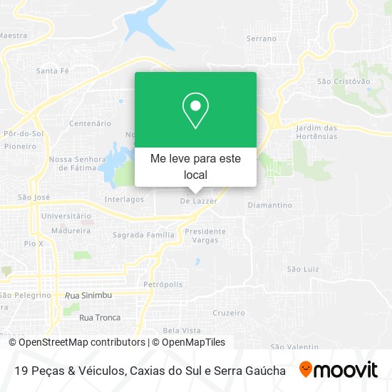 19 Peças & Véiculos mapa