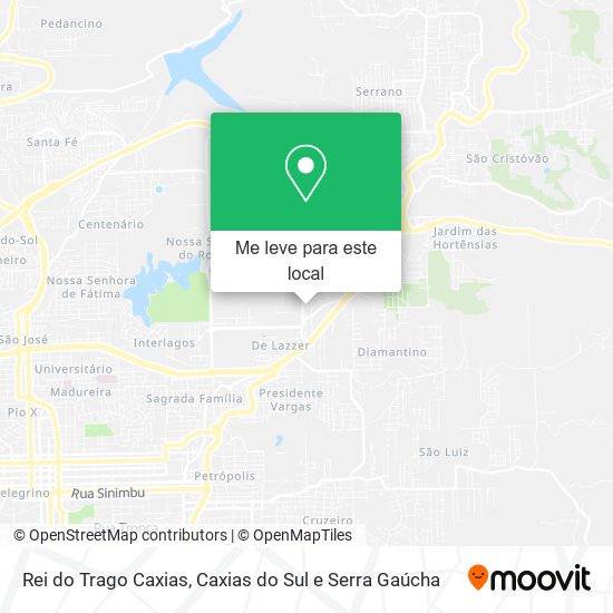 Rei do Trago Caxias mapa