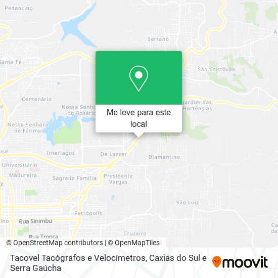 Tacovel Tacógrafos e Velocímetros mapa