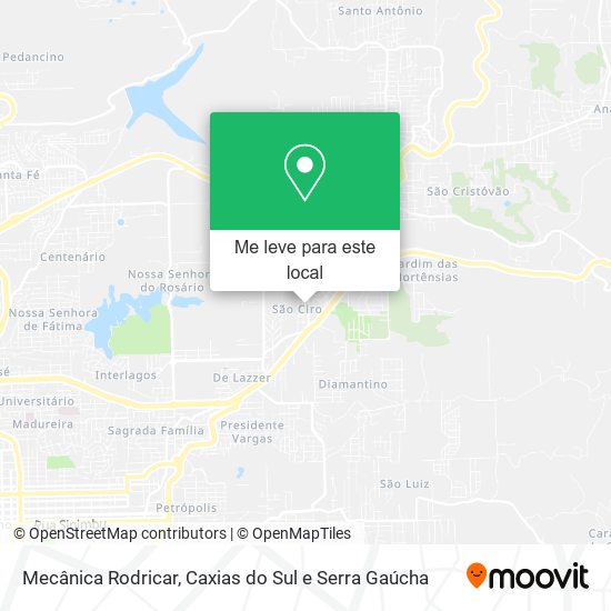Mecânica Rodricar mapa