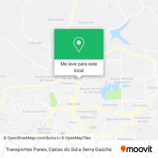 Transportes Panex mapa