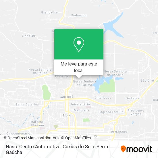 Nasc. Centro Automotivo mapa