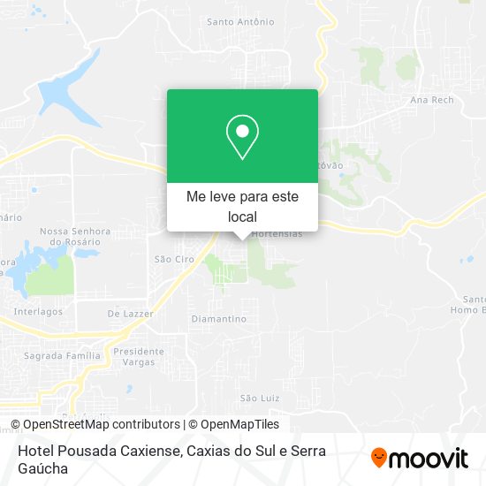 Hotel Pousada Caxiense mapa