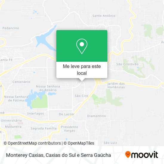 Monterey Caxias mapa