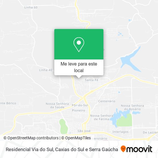Residencial Via do Sul mapa