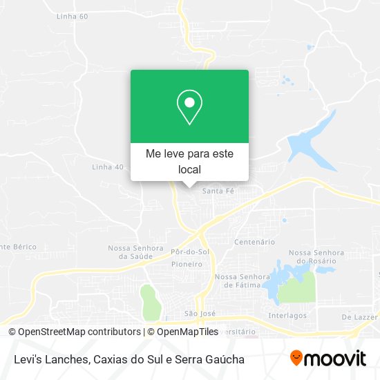 Levi's Lanches mapa