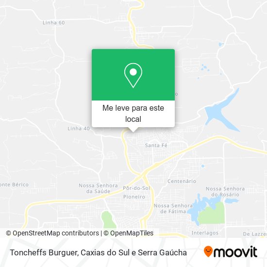 Toncheffs Burguer mapa