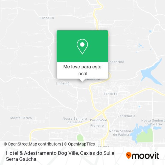 Hotel & Adestramento Dog Ville mapa
