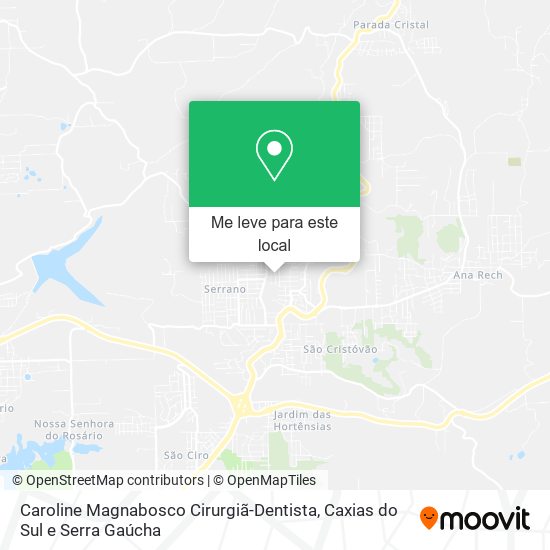 Caroline Magnabosco Cirurgiã-Dentista mapa